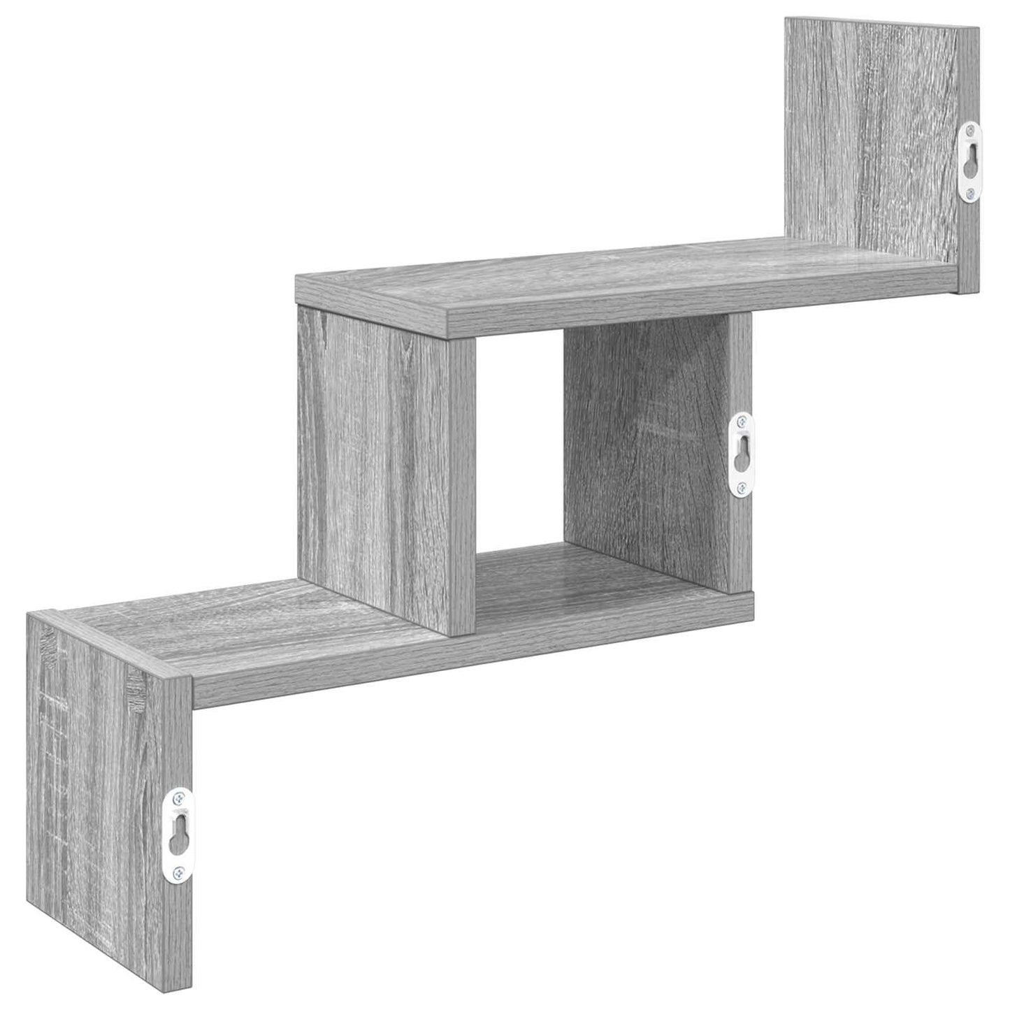 vidaXL Wall Shelf Grey Sonoma 48 x 15 x 42 cm Engineered Wood