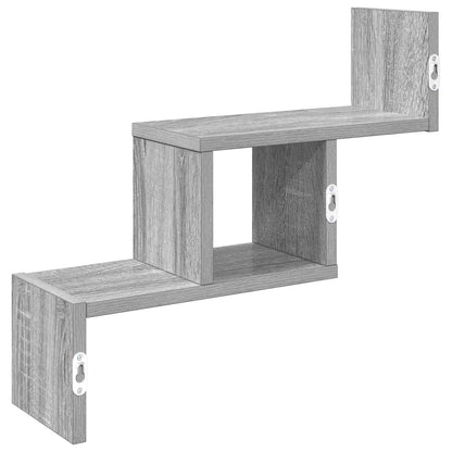 vidaXL Wall Shelf Grey Sonoma 48 x 15 x 42 cm Engineered Wood