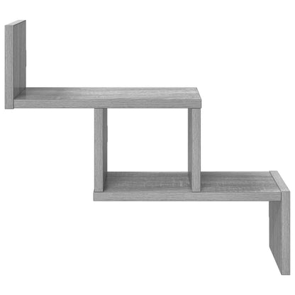vidaXL Wall Shelf Grey Sonoma 48 x 15 x 42 cm Engineered Wood