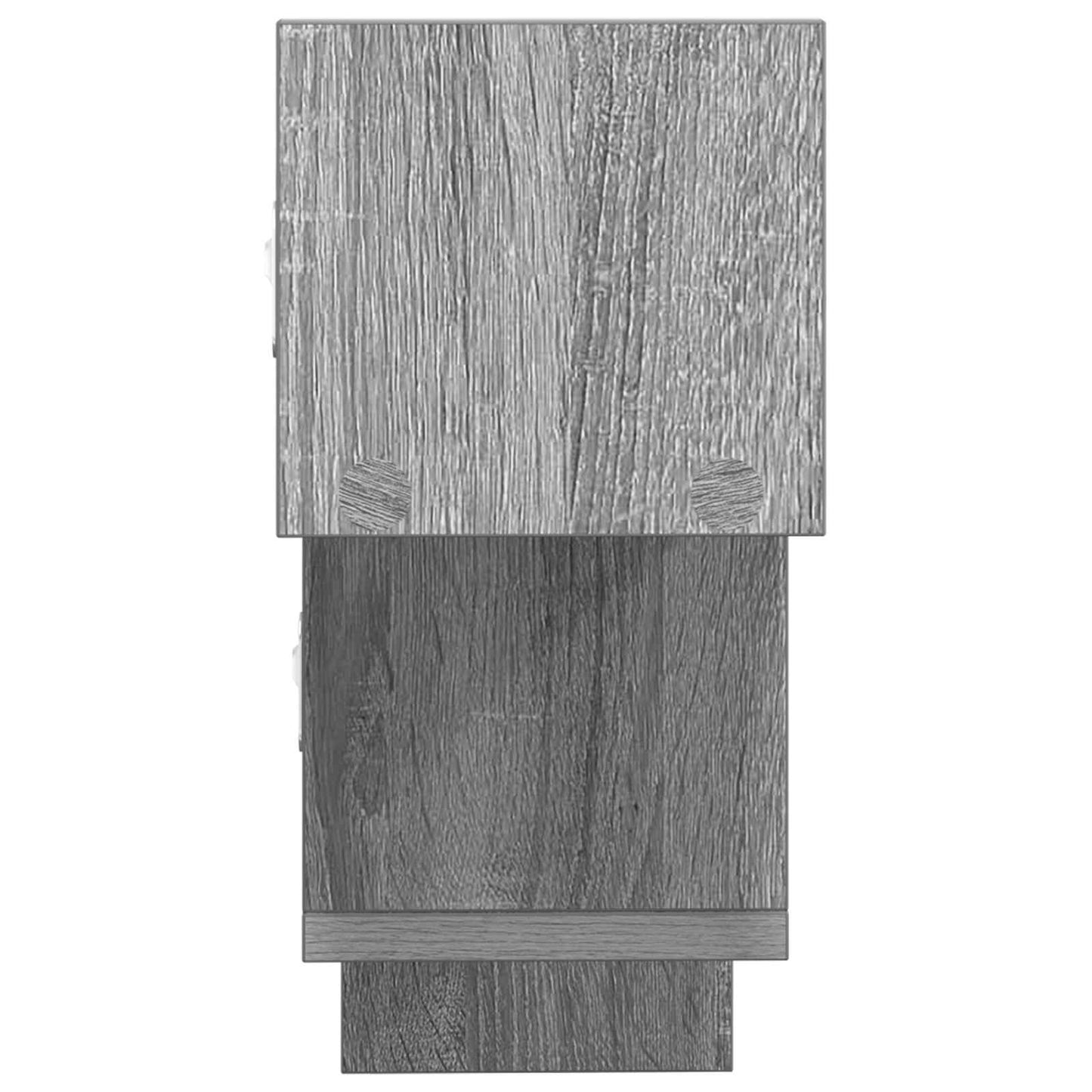 vidaXL Wall Shelf Grey Sonoma 48 x 15 x 42 cm Engineered Wood