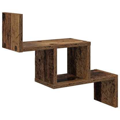 vidaXL Wall Shelf Old Wood 48 x 15 x 42 cm Engineered Wood