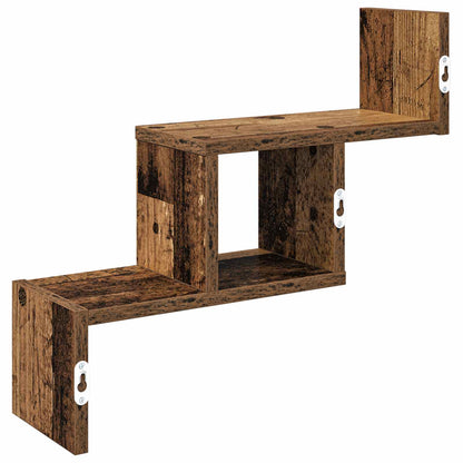 vidaXL Wall Shelf Old Wood 48 x 15 x 42 cm Engineered Wood
