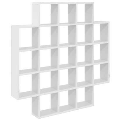 vidaXL Wall Shelf White 100 x 13 x 100 cm Engineered Wood