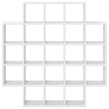 vidaXL Wall Shelf White 100 x 13 x 100 cm Engineered Wood