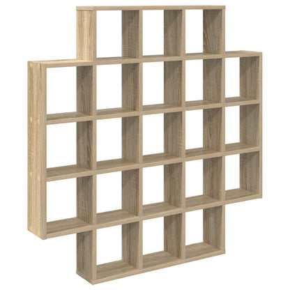 vidaXL Wall Shelf Sonoma Oak 100 x 13 x 100 cm Engineered Wood