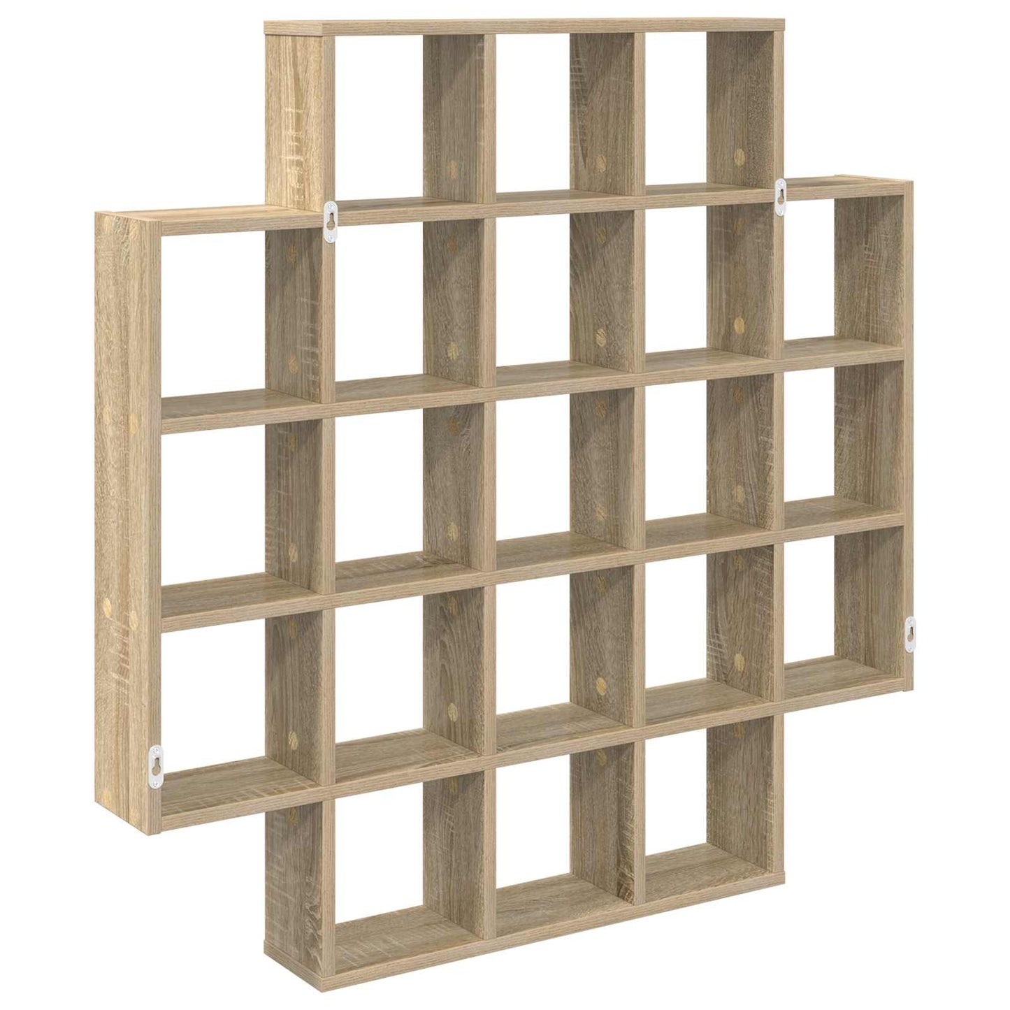 vidaXL Wall Shelf Sonoma Oak 100 x 13 x 100 cm Engineered Wood