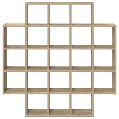 vidaXL Wall Shelf Sonoma Oak 100 x 13 x 100 cm Engineered Wood