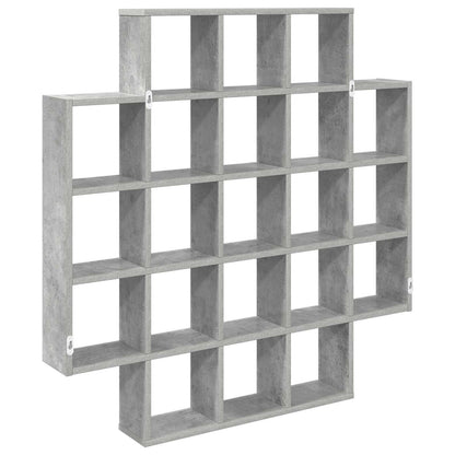 vidaXL Wall Shelf Concrete Grey 100 x 13 x 100 cm Engineered Wood
