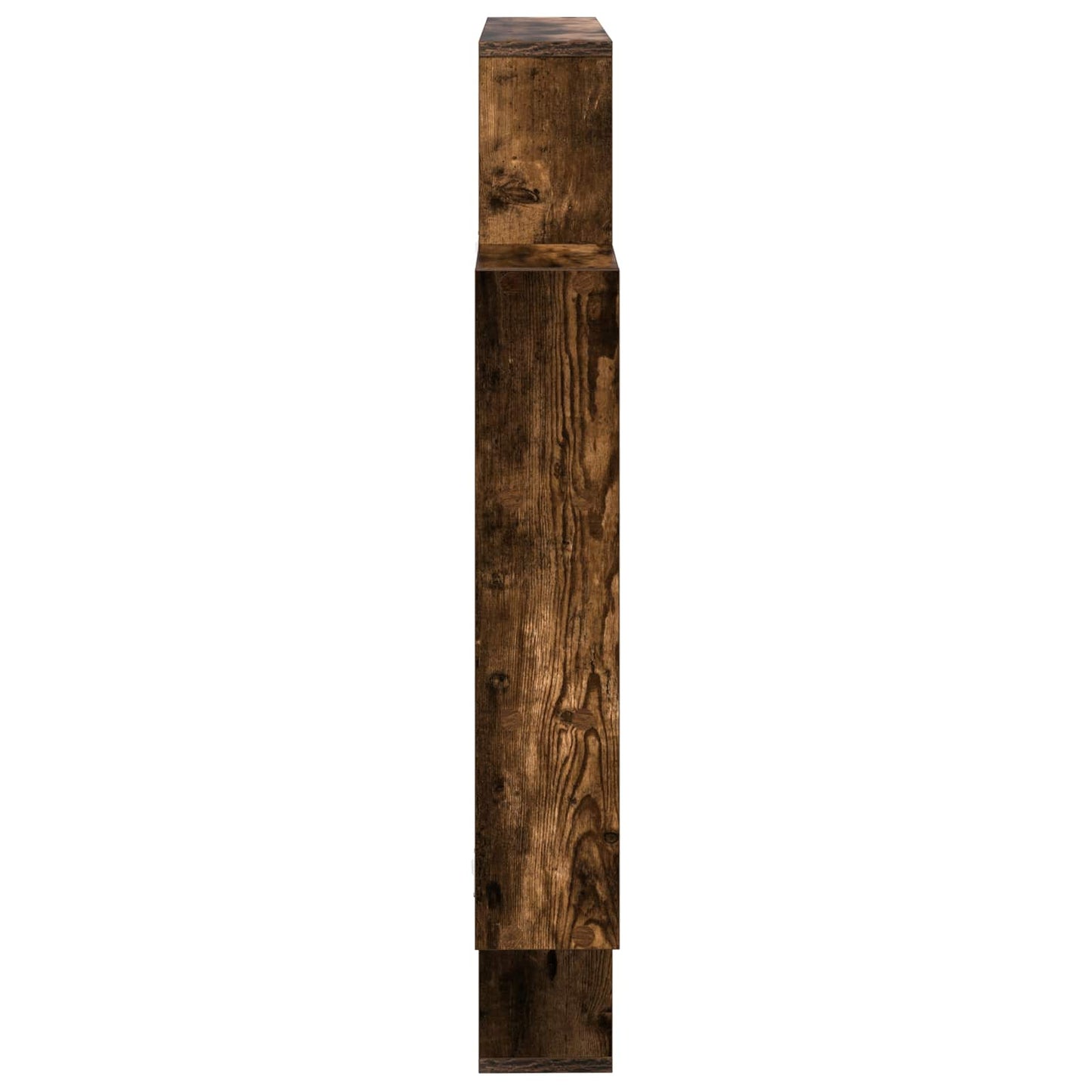 vidaXL Wall Shelf Smoked Oak 100 x 13 x 100 cm Engineered Wood