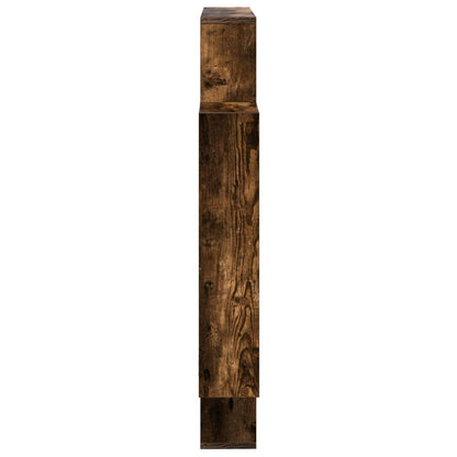 vidaXL Wall Shelf Smoked Oak 100 x 13 x 100 cm Engineered Wood