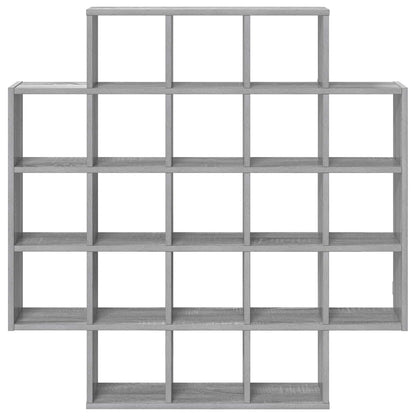 vidaXL Wall Shelf Grey Sonoma 100 x 13 x 100 cm Engineered Wood