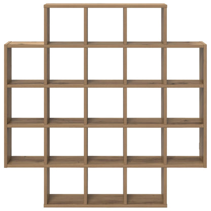 vidaXL Wall Shelf Artisan Oak 100 x 13 x 100 cm Engineered Wood