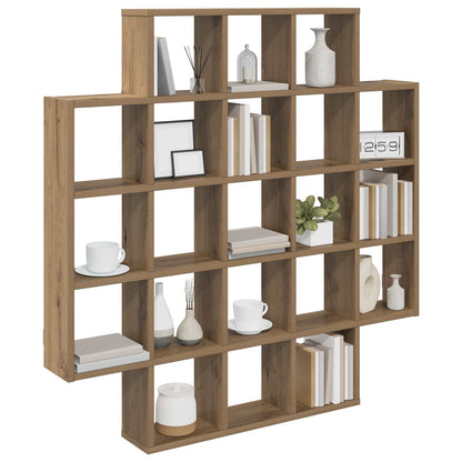 vidaXL Wall Shelf Artisan Oak 100 x 13 x 100 cm Engineered Wood