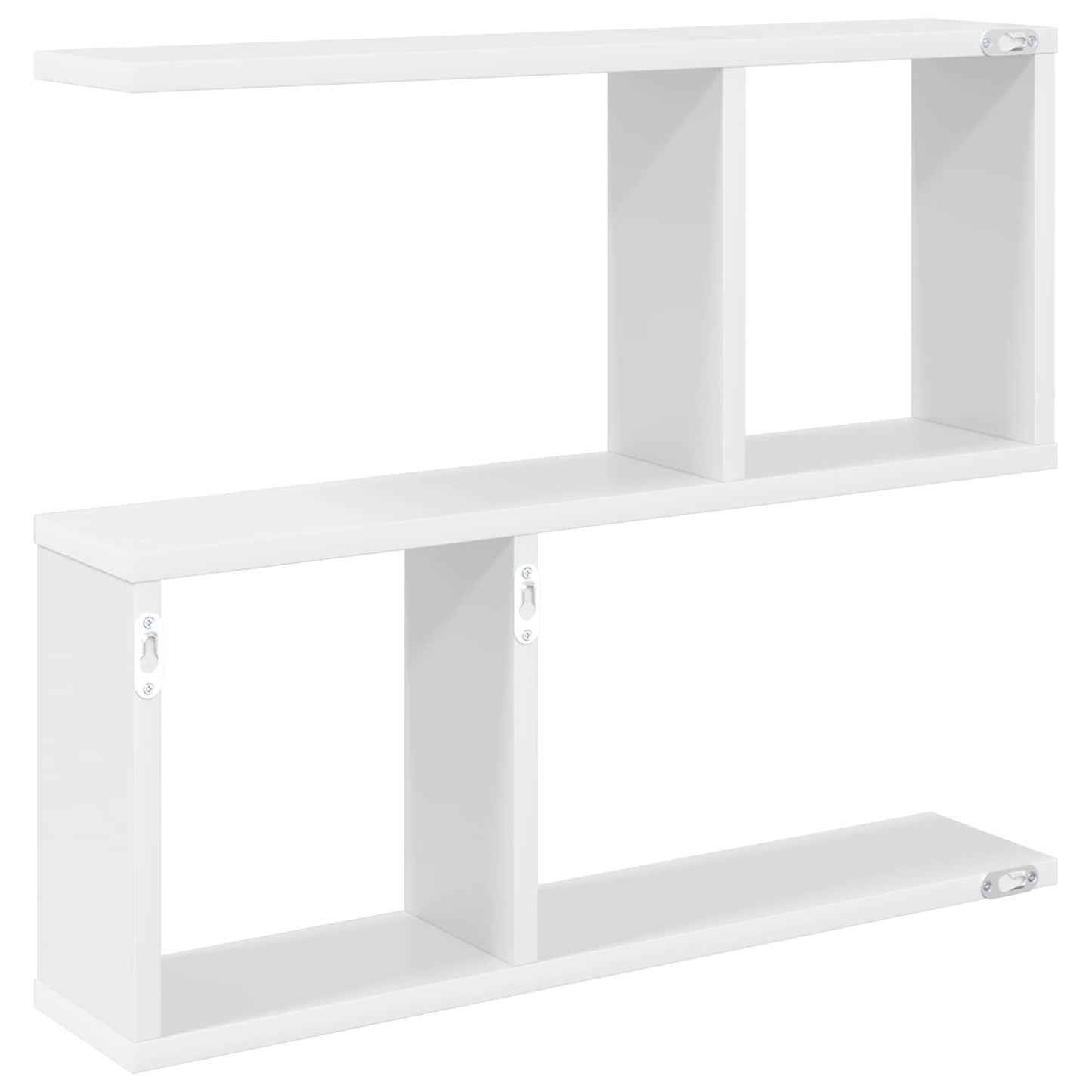 vidaXL Wall Shelf White 60 x 12 x 50.5 cm Engineered Wood