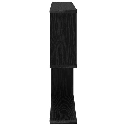 vidaXL Wall Shelf Black Oak 60 x 12 x 50.5 cm Engineered Wood