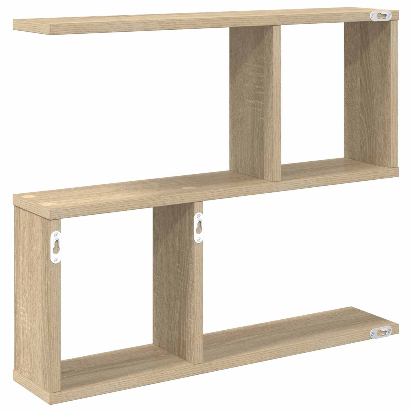 vidaXL Wall Shelf Sonoma Oak 60 x 12 x 50.5 cm Engineered Wood