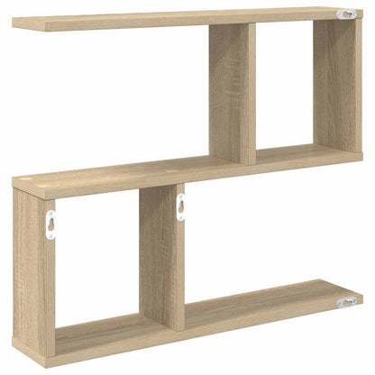 vidaXL Wall Shelf Sonoma Oak 60 x 12 x 50.5 cm Engineered Wood