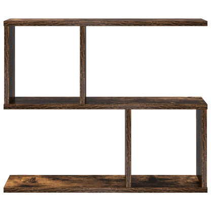 vidaXL Wall Shelf Smoked Oak 60 x 12 x 50.5 cm Engineered Wood