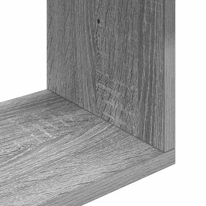 vidaXL Wall Shelf Grey Sonoma 60 x 12 x 50.5 cm Engineered Wood