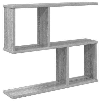 vidaXL Wall Shelf Grey Sonoma 60 x 12 x 50.5 cm Engineered Wood