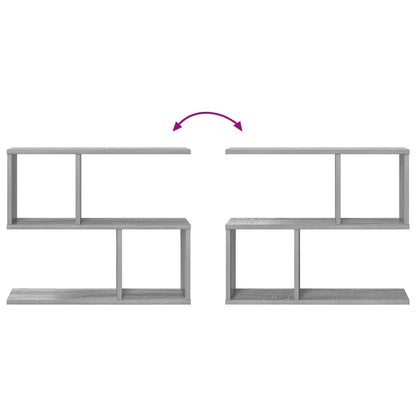 vidaXL Wall Shelf Grey Sonoma 60 x 12 x 50.5 cm Engineered Wood