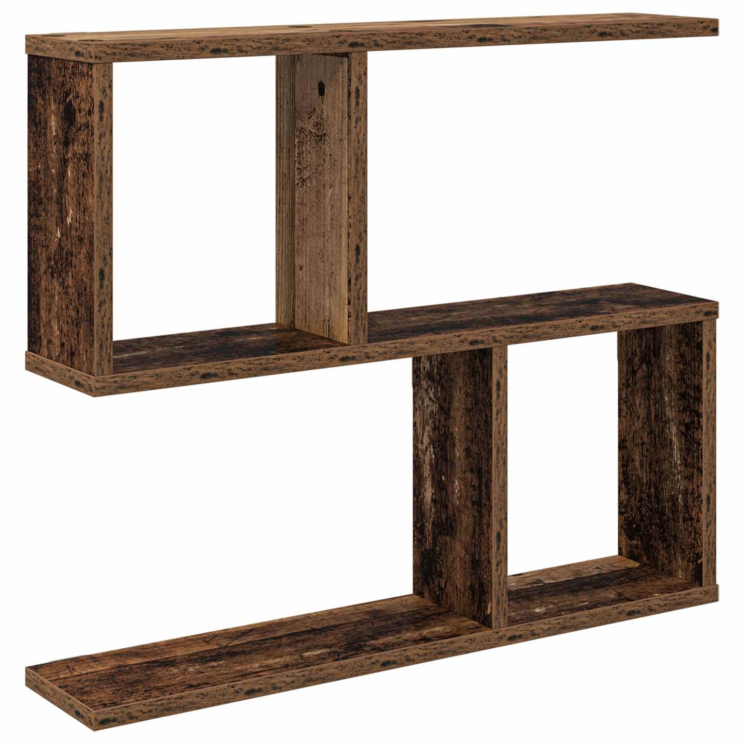 vidaXL Wall Shelf Old Wood 60 x 12 x 50.5 cm Engineered Wood