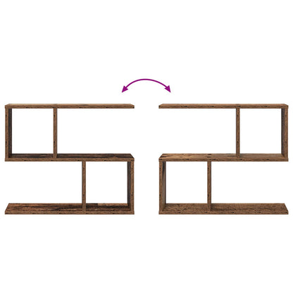 vidaXL Wall Shelf Old Wood 60 x 12 x 50.5 cm Engineered Wood