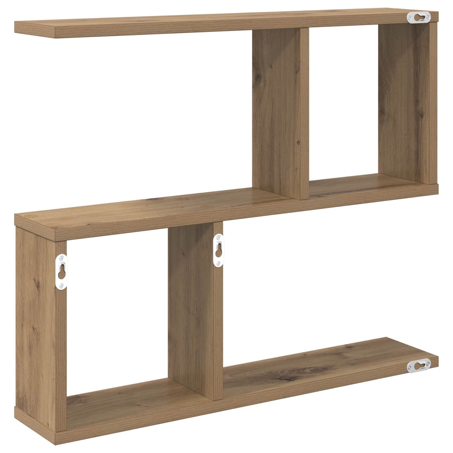 vidaXL Wall Shelf Artisan Oak 60 x 12 x 50.5 cm Engineered Wood