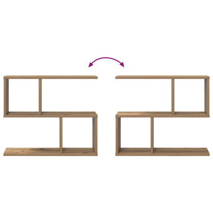 vidaXL Wall Shelf Artisan Oak 60 x 12 x 50.5 cm Engineered Wood