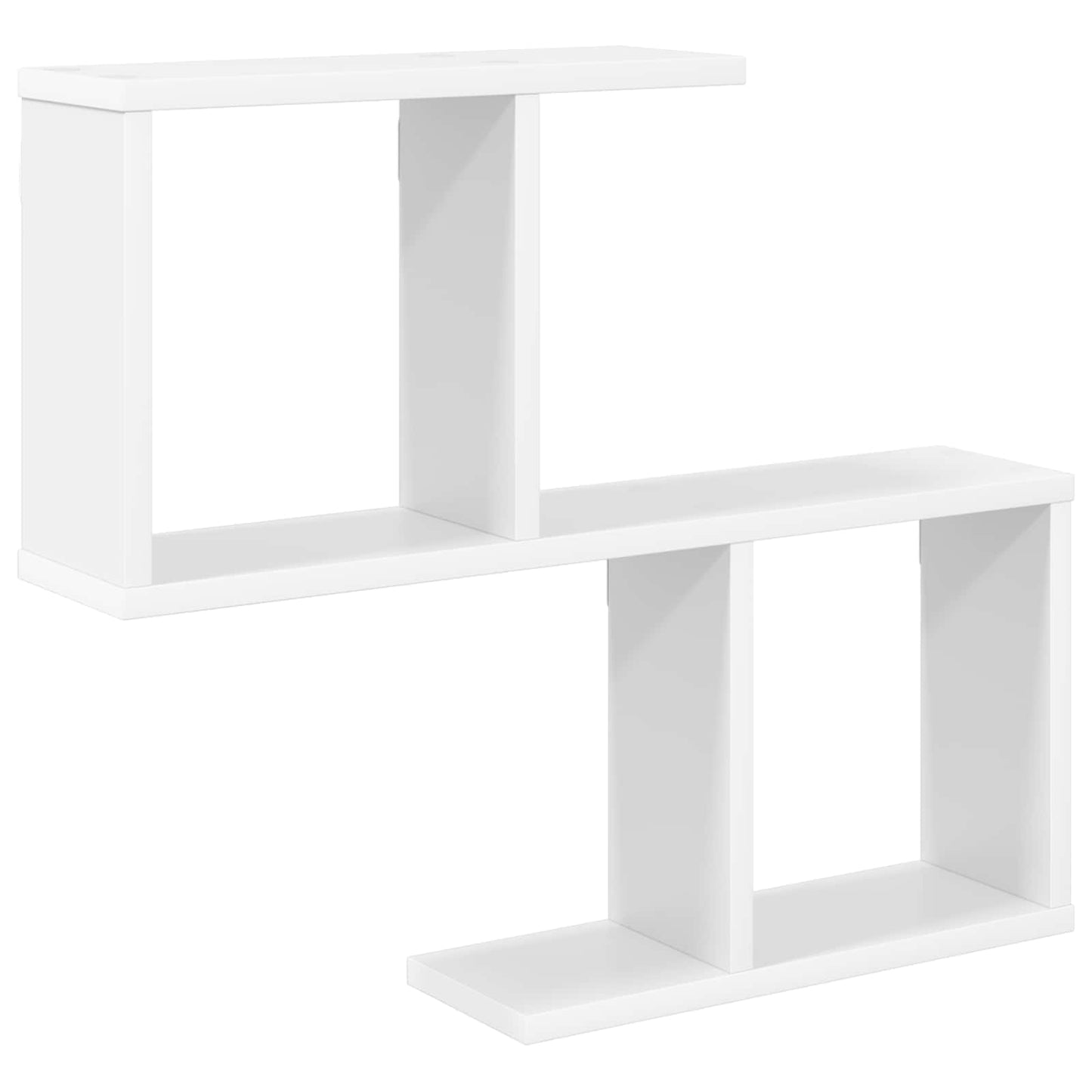 vidaXL Wall Shelf White 60 x 12 x 50.5 cm Engineered Wood