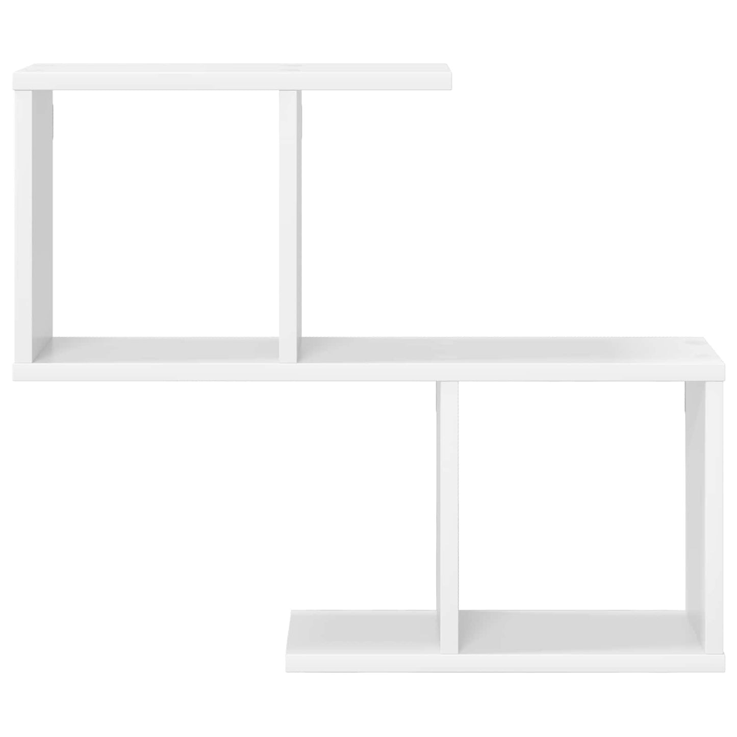 vidaXL Wall Shelf White 60 x 12 x 50.5 cm Engineered Wood