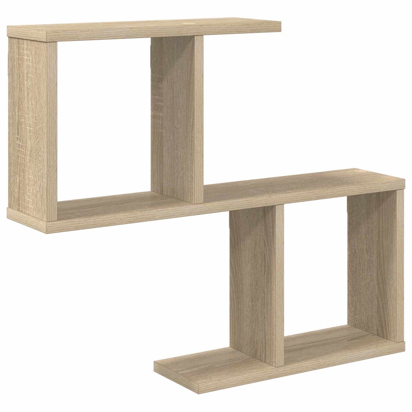 vidaXL Wall Shelf Sonoma Oak 60 x 12 x 50.5 cm Engineered Wood