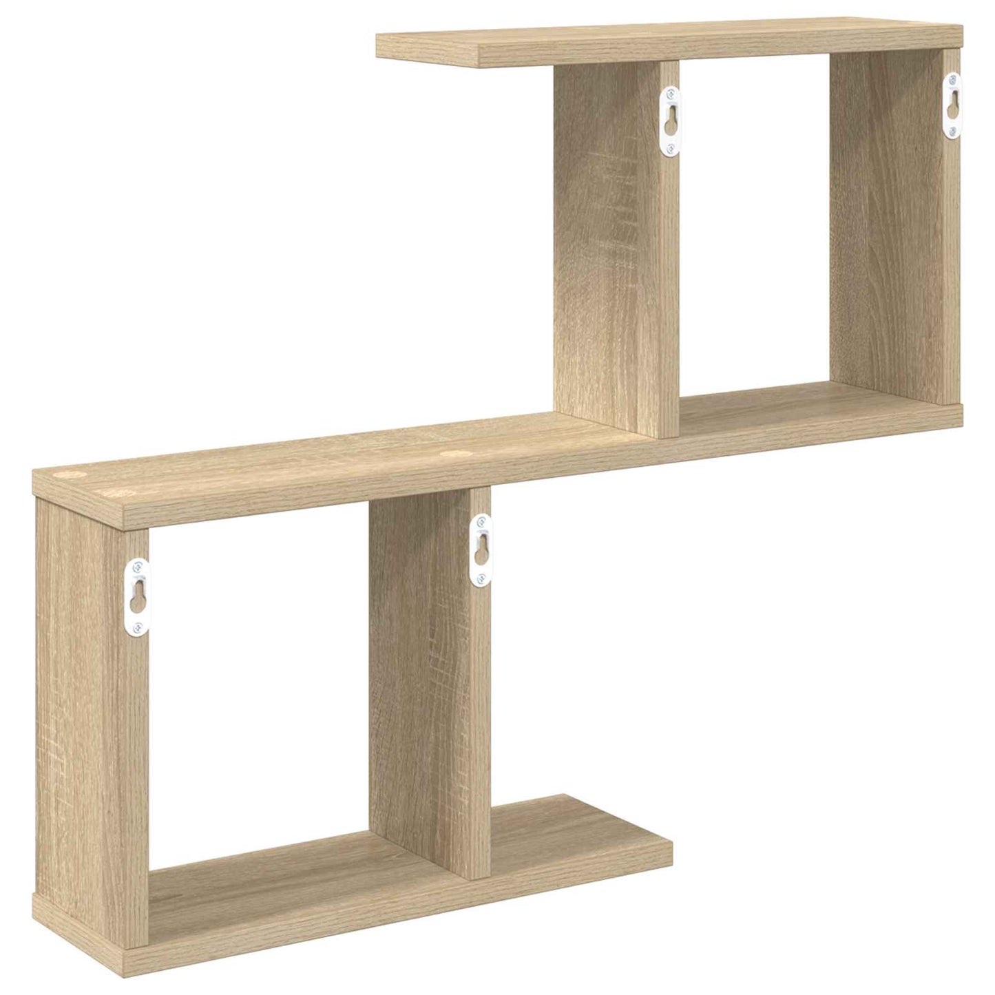 vidaXL Wall Shelf Sonoma Oak 60 x 12 x 50.5 cm Engineered Wood