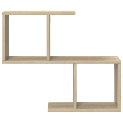 vidaXL Wall Shelf Sonoma Oak 60 x 12 x 50.5 cm Engineered Wood