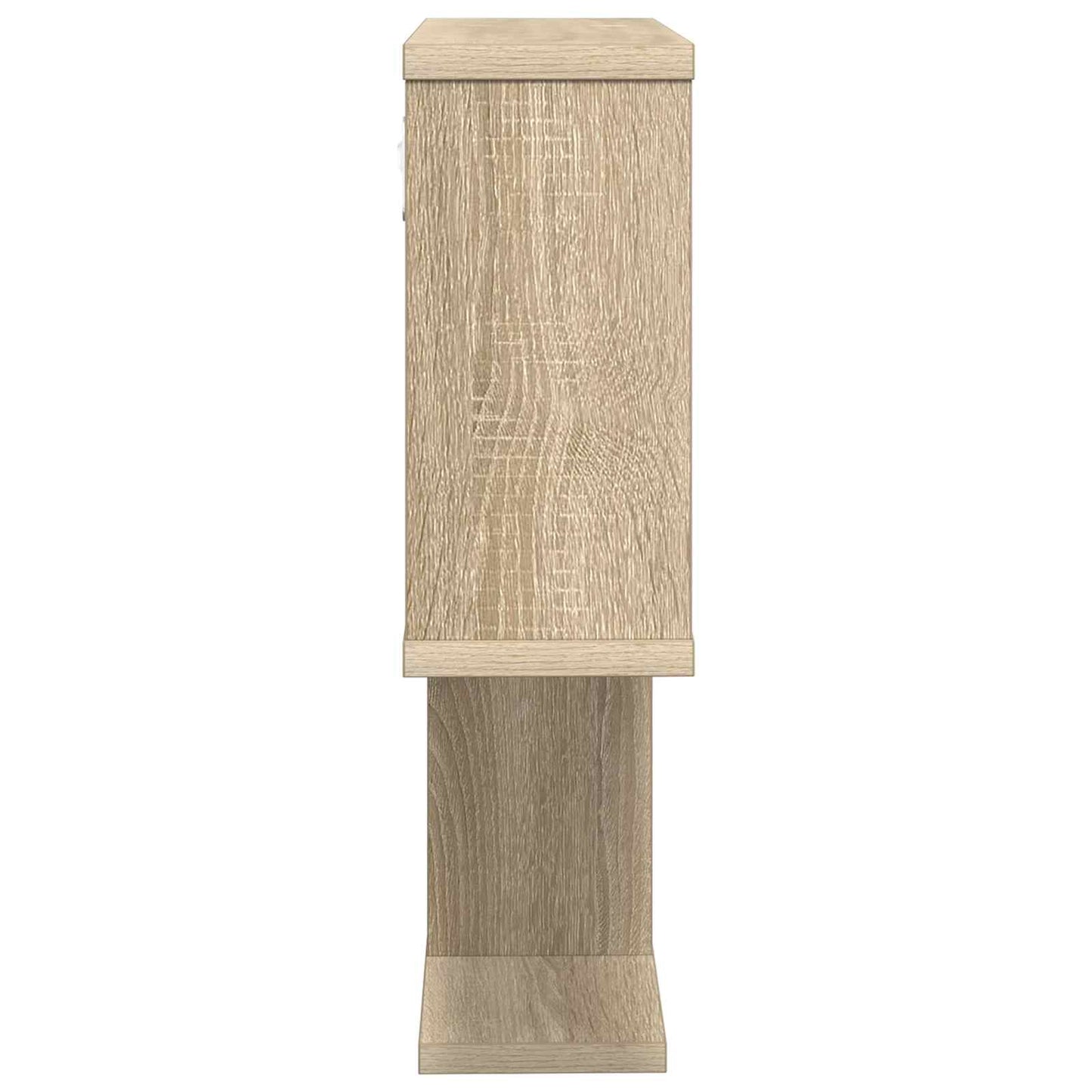 vidaXL Wall Shelf Sonoma Oak 60 x 12 x 50.5 cm Engineered Wood