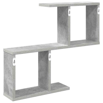 vidaXL Wall Shelf Concrete Grey 60 x 12 x 50.5 cm Engineered Wood