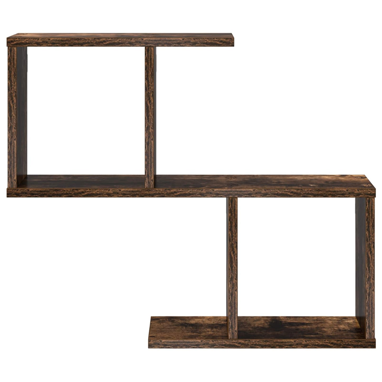 vidaXL Wall Shelf Smoked Oak 60 x 12 x 50.5 cm Engineered Wood