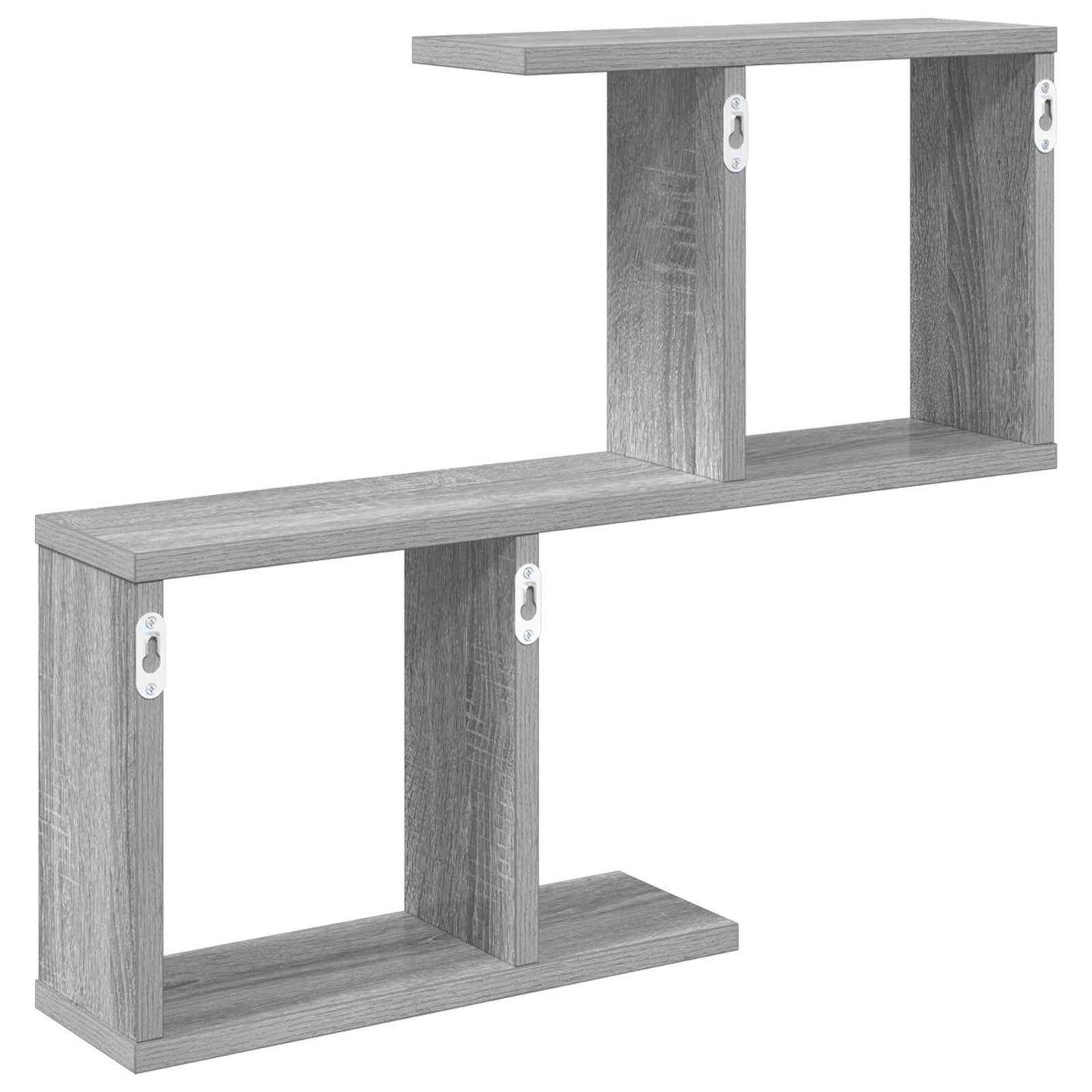 vidaXL Wall Shelf Grey Sonoma 60 x 12 x 50.5 cm Engineered Wood