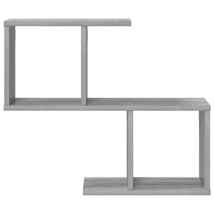vidaXL Wall Shelf Grey Sonoma 60 x 12 x 50.5 cm Engineered Wood