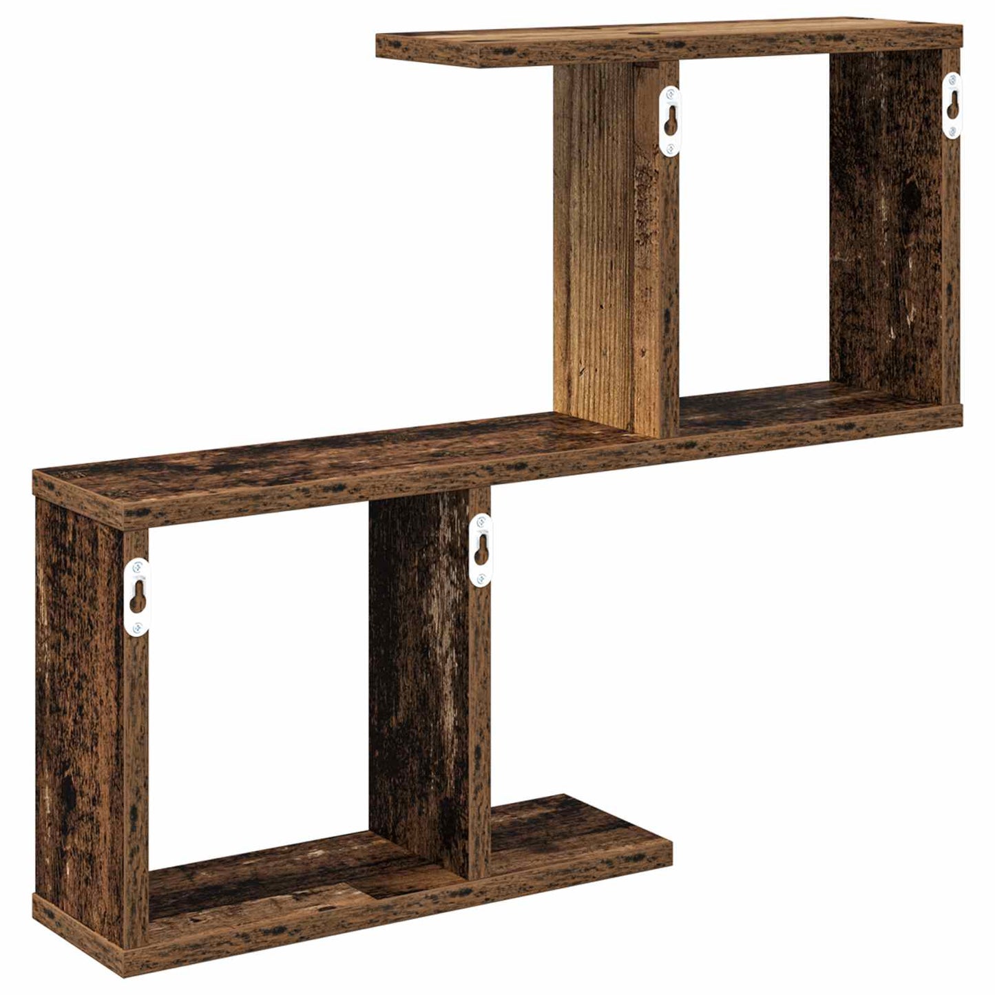vidaXL Wall Shelf Old Wood 60 x 12 x 50.5 cm Engineered Wood