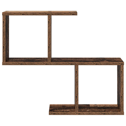vidaXL Wall Shelf Old Wood 60 x 12 x 50.5 cm Engineered Wood