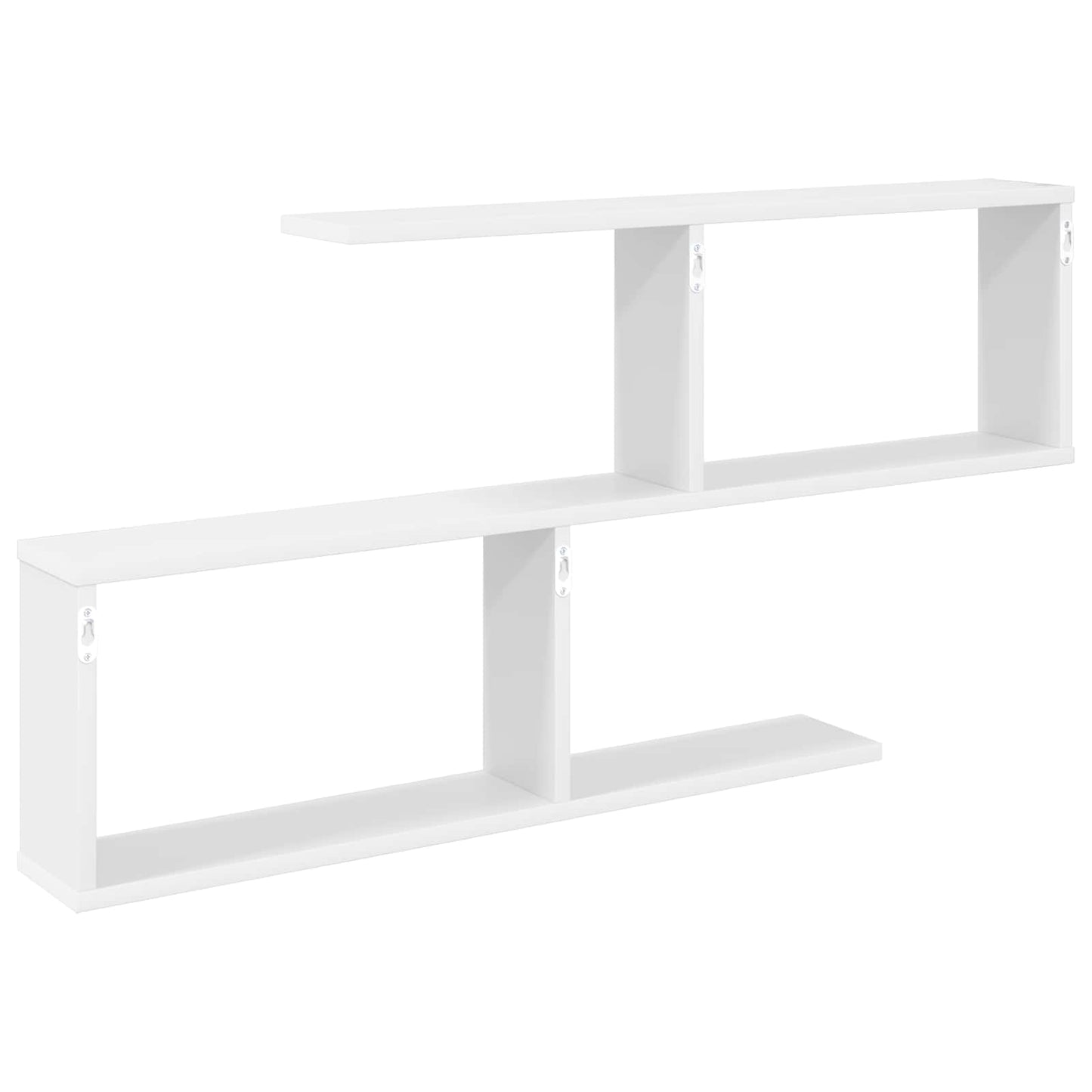 vidaXL Wall Shelf White 100 x 12 x 50.5 cm Engineered Wood