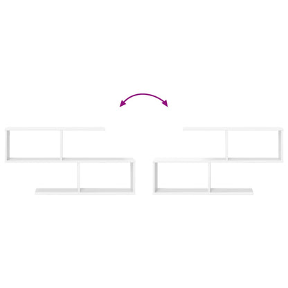 vidaXL Wall Shelf White 100 x 12 x 50.5 cm Engineered Wood