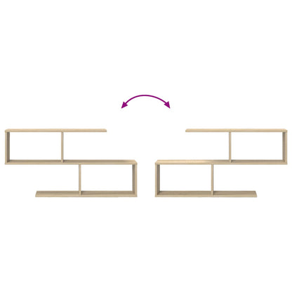 vidaXL Wall Shelf Sonoma Oak 100 x 12 x 50.5 cm Engineered Wood