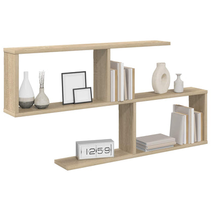 vidaXL Wall Shelf Sonoma Oak 100 x 12 x 50.5 cm Engineered Wood