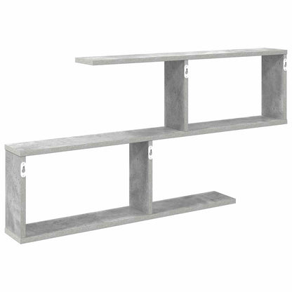 vidaXL Wall Shelf Concrete Grey 100 x 12 x 50.5 cm Engineered Wood