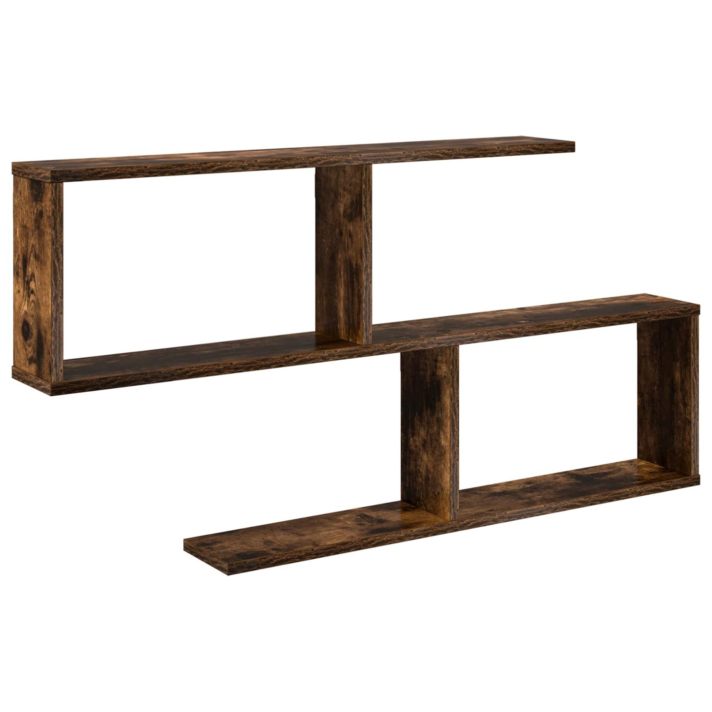 vidaXL Wall Shelf Smoked Oak 100 x 12 x 50.5 cm Engineered Wood
