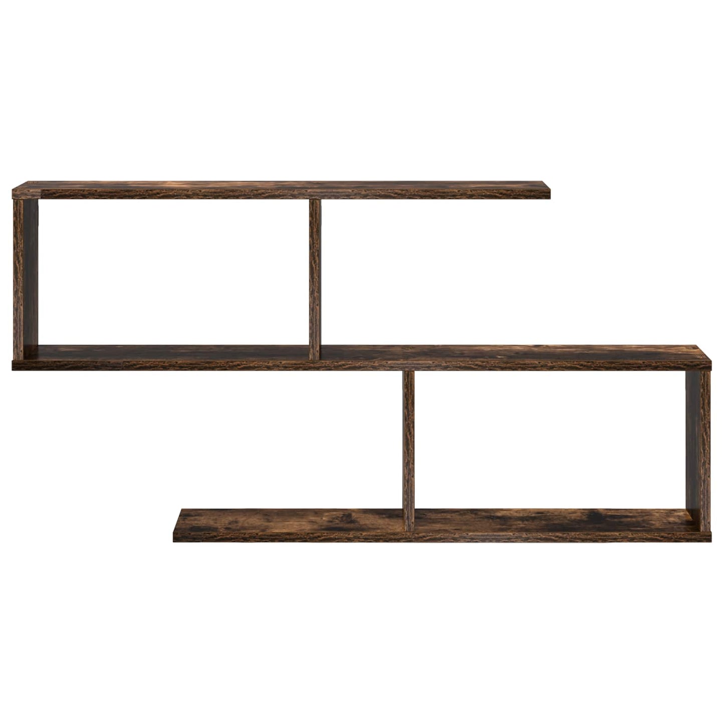 vidaXL Wall Shelf Smoked Oak 100 x 12 x 50.5 cm Engineered Wood