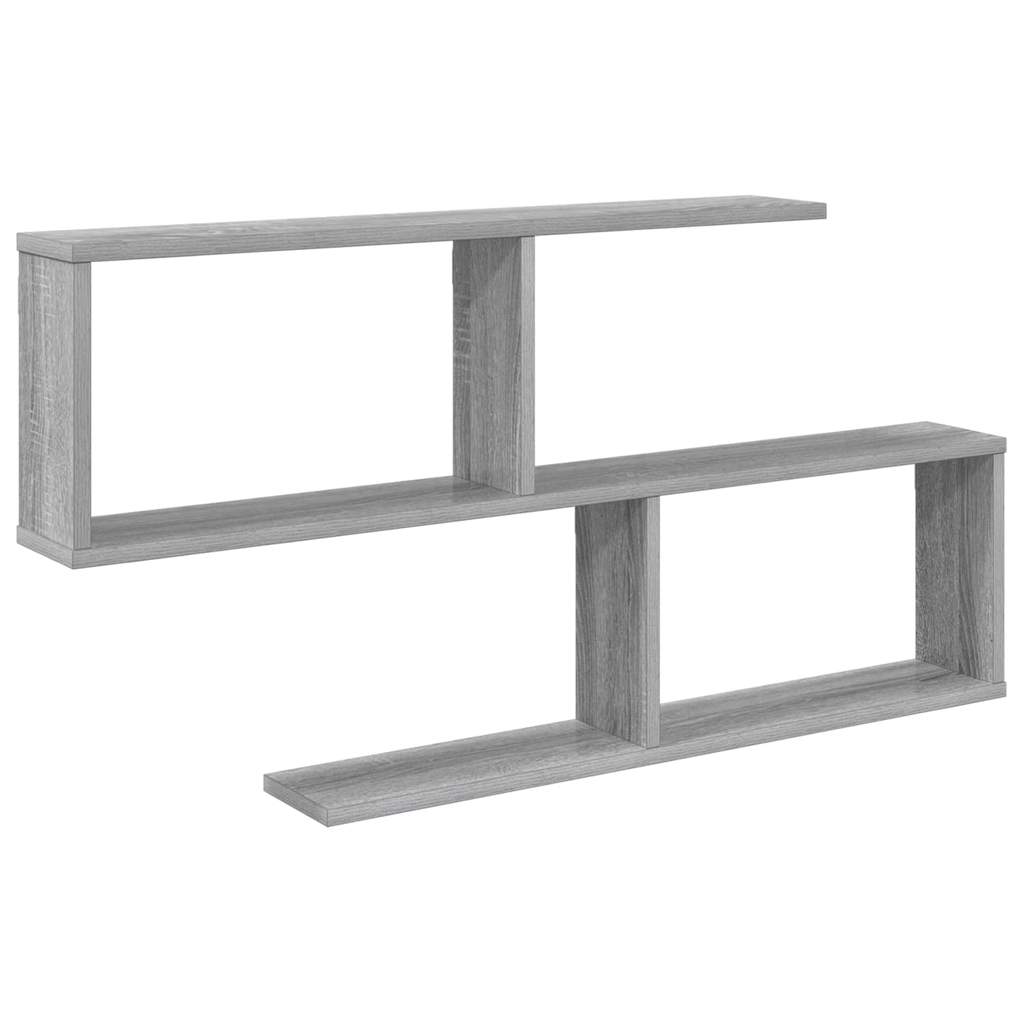 vidaXL Wall Shelf Grey Sonoma 100 x 12 x 50.5 cm Engineered Wood