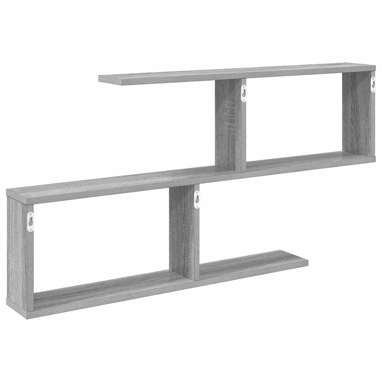 vidaXL Wall Shelf Grey Sonoma 100 x 12 x 50.5 cm Engineered Wood